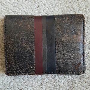 NWOT Mens Distressed American Eagle Leather Wallet